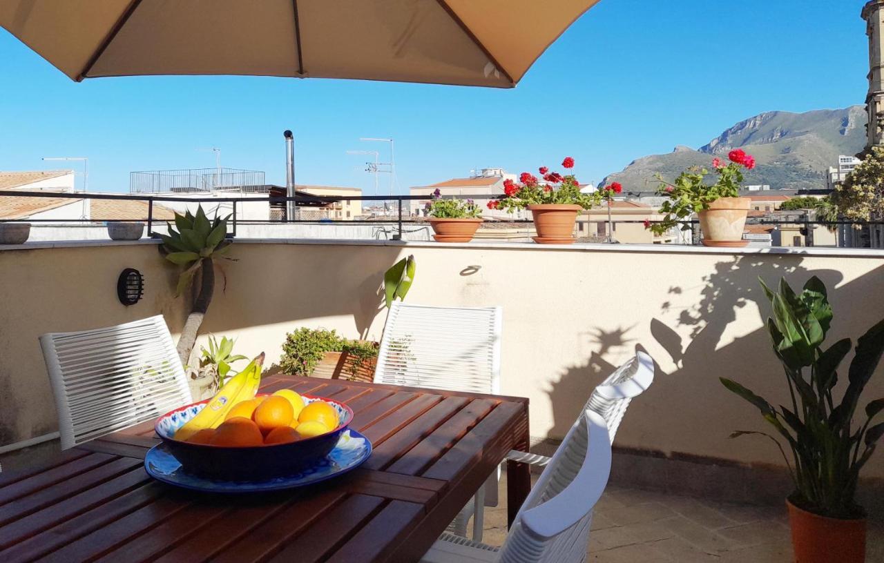Terrace With View Attic In Old Town Ballarhome 팔레르모 외부 사진