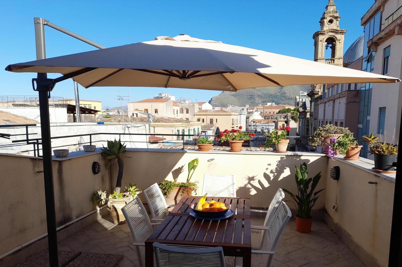 Terrace With View Attic In Old Town Ballarhome 팔레르모 외부 사진